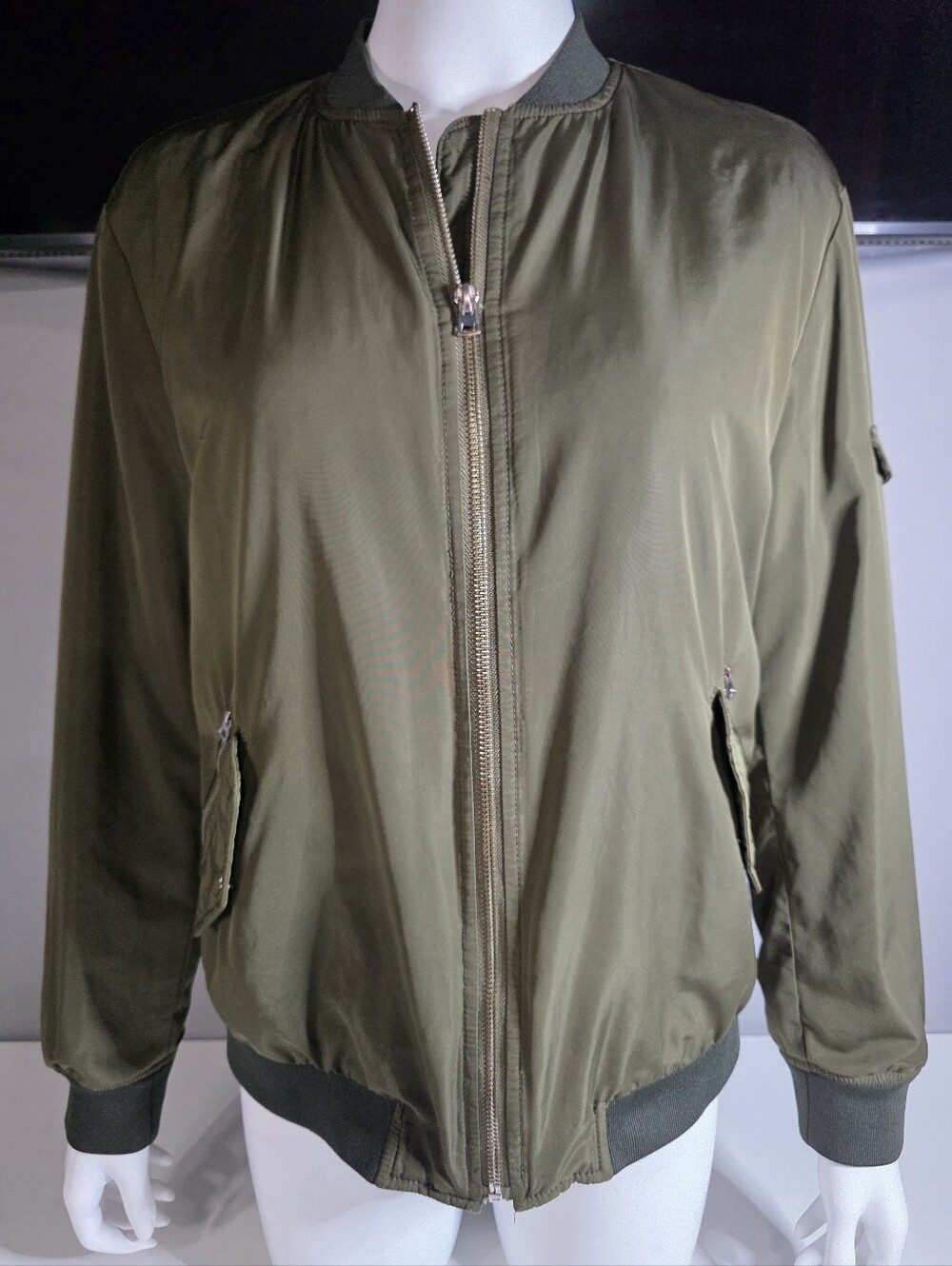 Zara Trafaluc (TRF) Outerwear lightweight bomber jacket Sz L